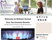 Tablet Screenshot of mcewendental.com